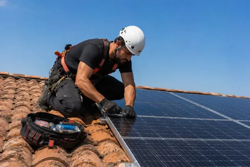 Maintenance et monitoring de panneaux solaires à Zegerscappel